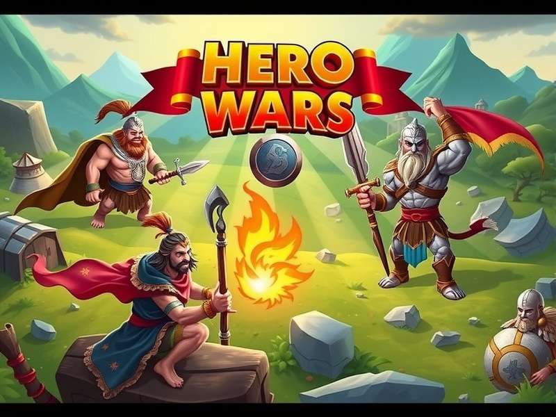 Hero Wars hero collection screen showing various factions and heroes