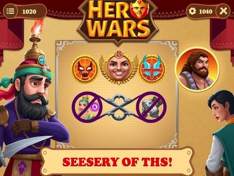 Hero Wars: Alliance game screenshot showing hero battles and interface