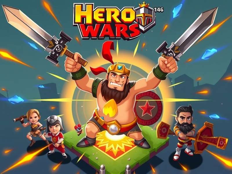 Hero Wars combat interface showing ability timing and positioning