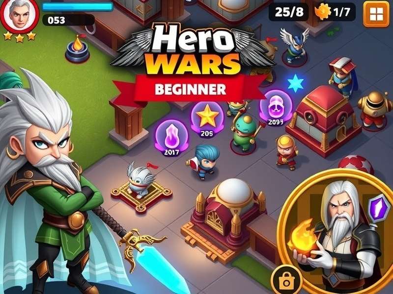 Hero Wars Gameplay Interface on Mobile Device