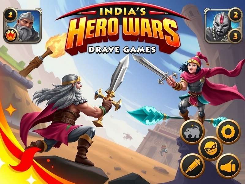 Hero Wars Android Gameplay Screenshot Showing Battle Scene