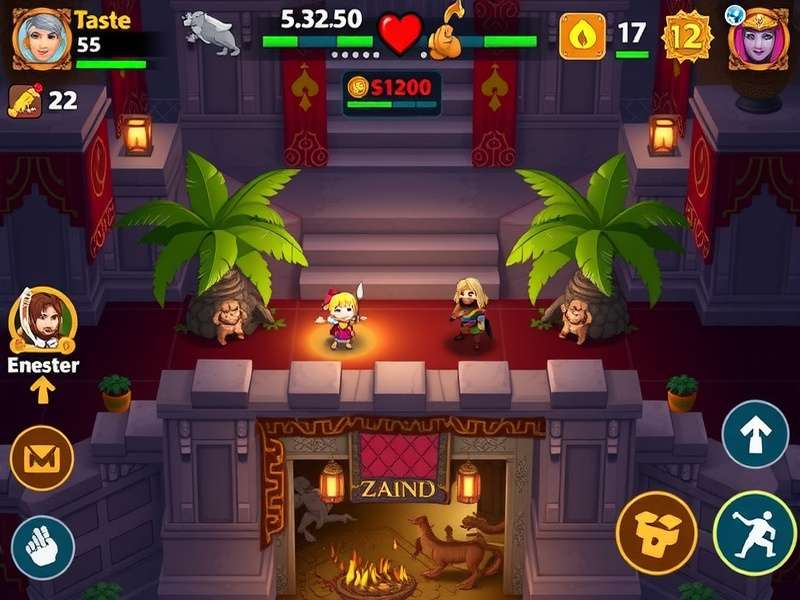 Collage of Hero Wars major events: Celestial Legend, Hydra Boss fight, Dungeon Siege interface