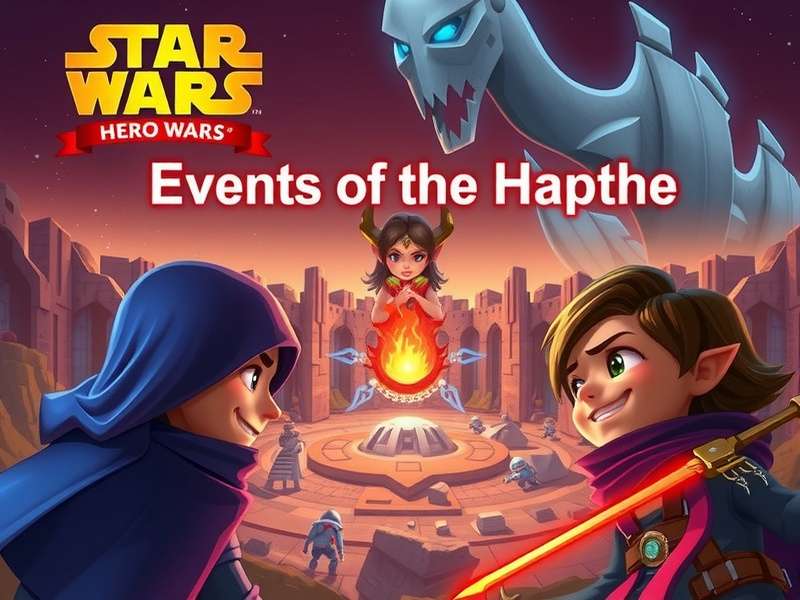 Hero Wars Major Events Timeline Infographic showing seasonal cycles