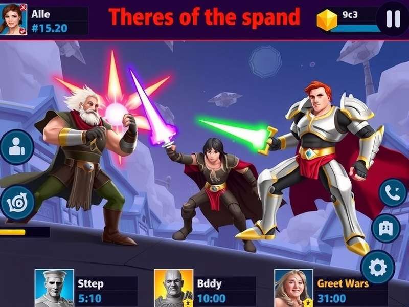 Hero Wars PC Gameplay Screenshot showing epic battle