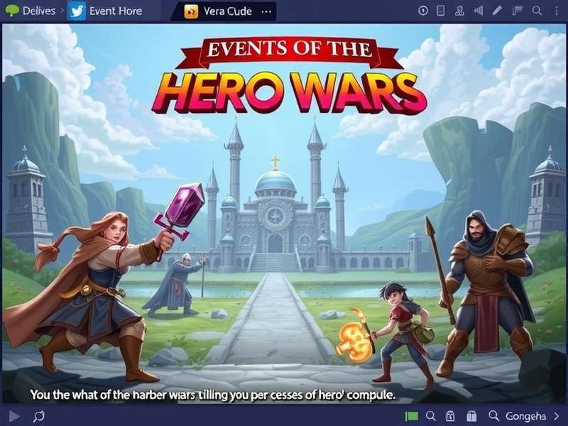 Hero Wars Events Guide showcasing in-game events and characters