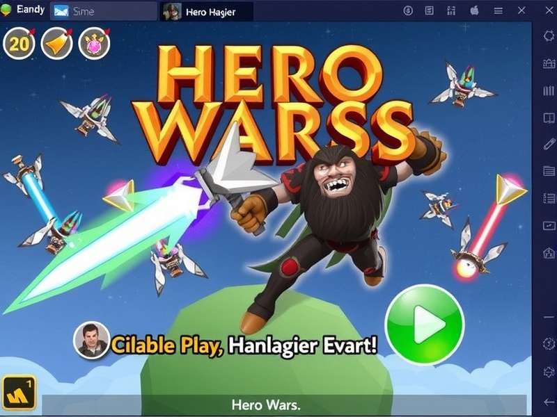 Hero Wars Login Screen and Account Management