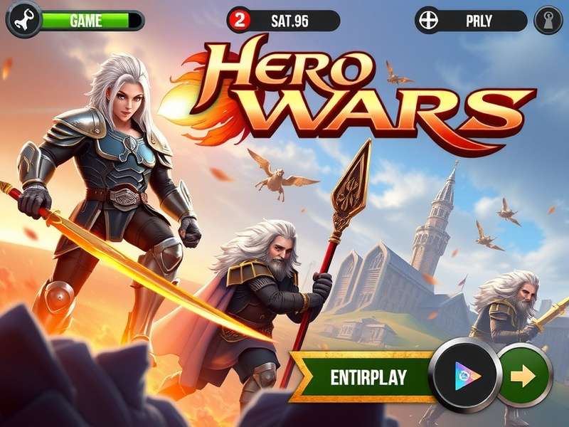 Estrategia de combate en Hero Wars mostrando formación de héroes
