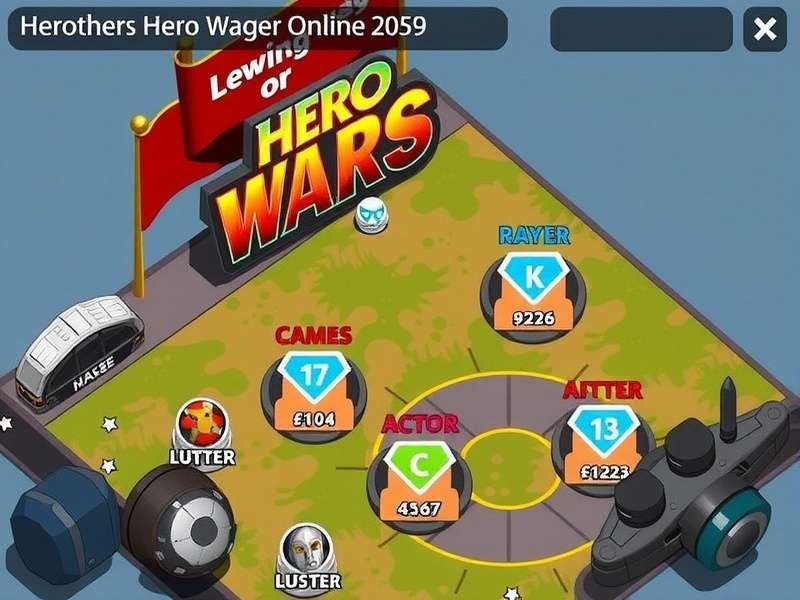 Hero Wars Epic Battle Scene showing heroes fighting monsters