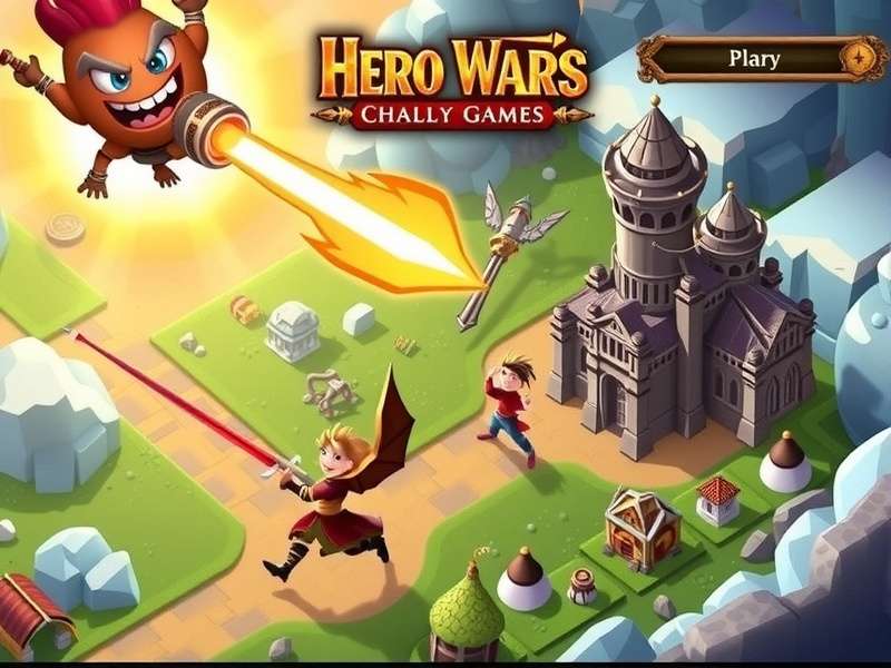 Hero Wars Browser Game Interface on Desktop
