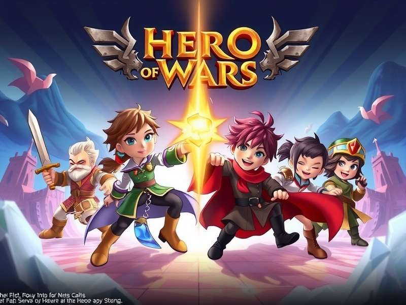 Hero Wars epic battle scene showcasing multiple heroes and spells