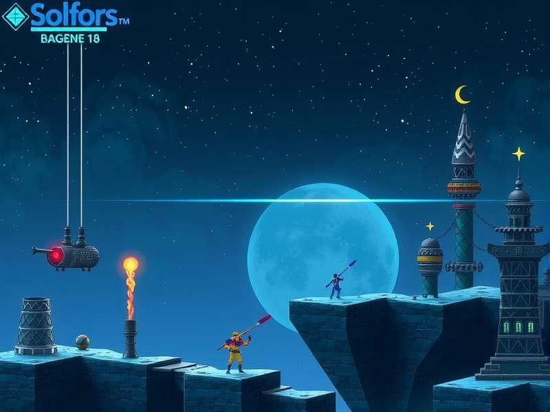 Solfors Hero Wars character in battle pose with glowing magic