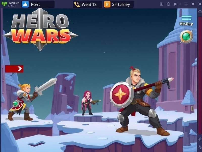 Hero Wars Guardian protecting team in battle