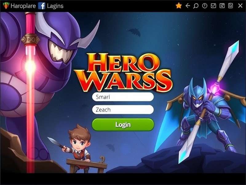 Hero Wars Com Login Screen Interface