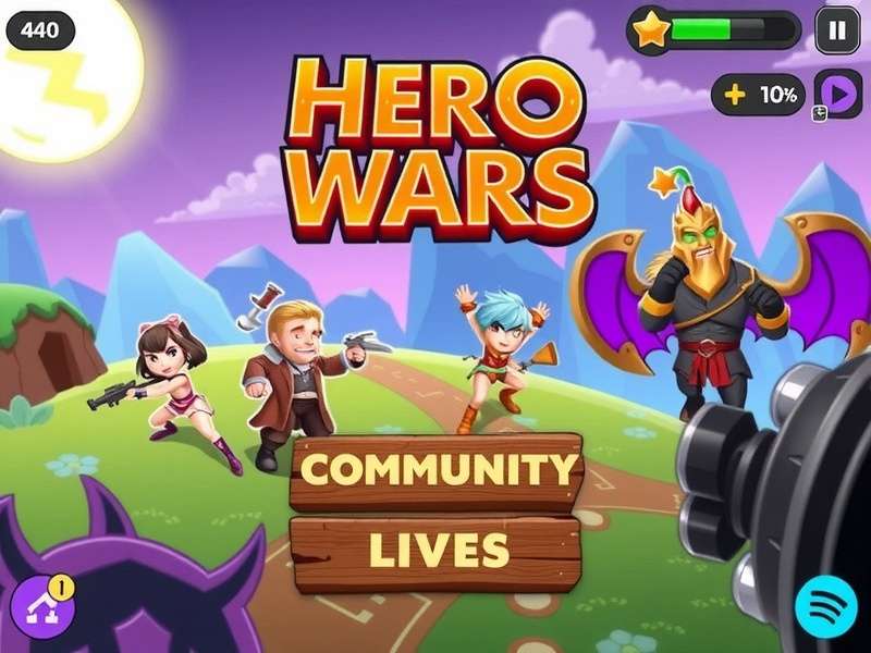 Hero Wars Community players discussing strategy in a guild hall