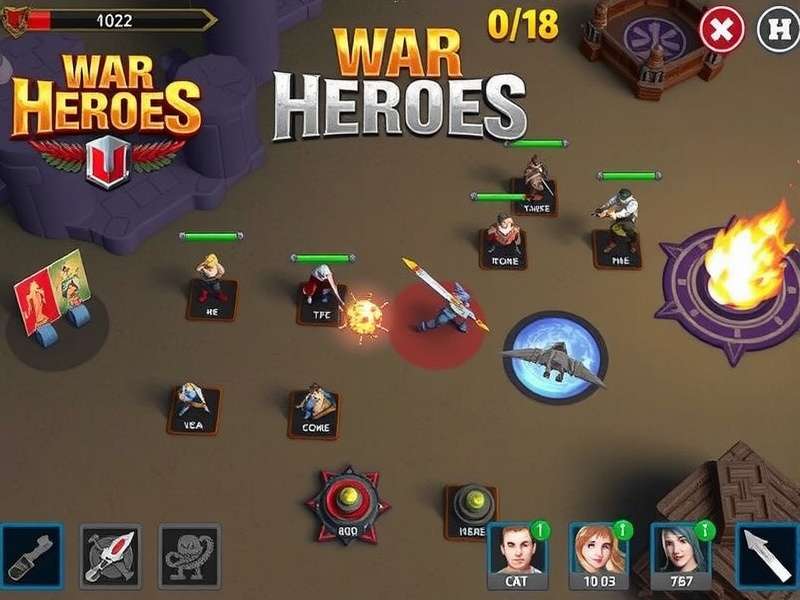 Epic fantasy battle scene with warriors and magic, representing Hero Wars gameplay
