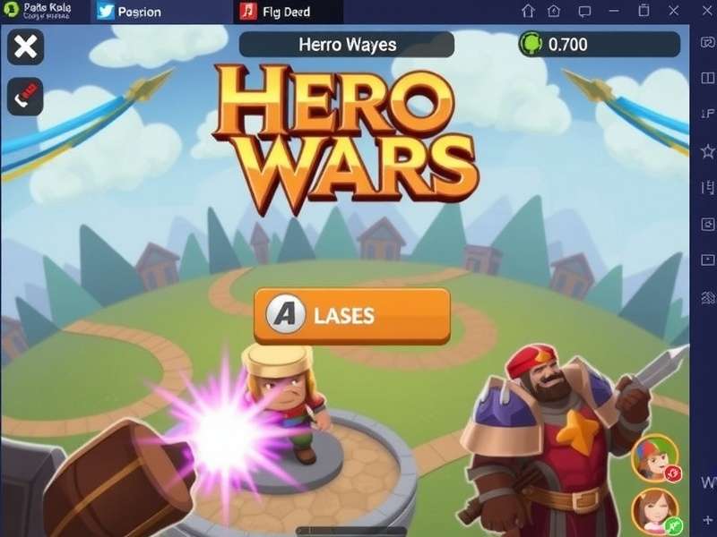 Hero Wars Gameplay Screenshot showing a team battle