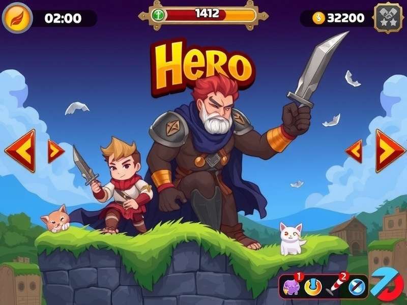 Hero Wars battle scene showing epic fantasy characters in combat