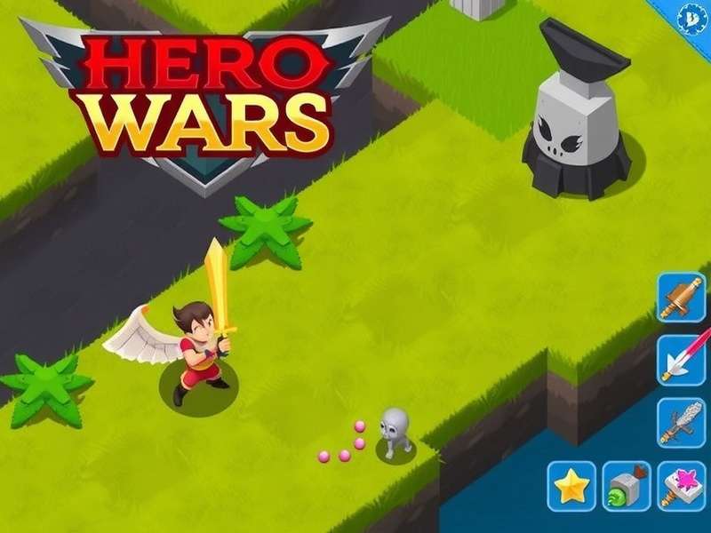Hero Wars epic team battle scene showing heroes using ultimate abilities