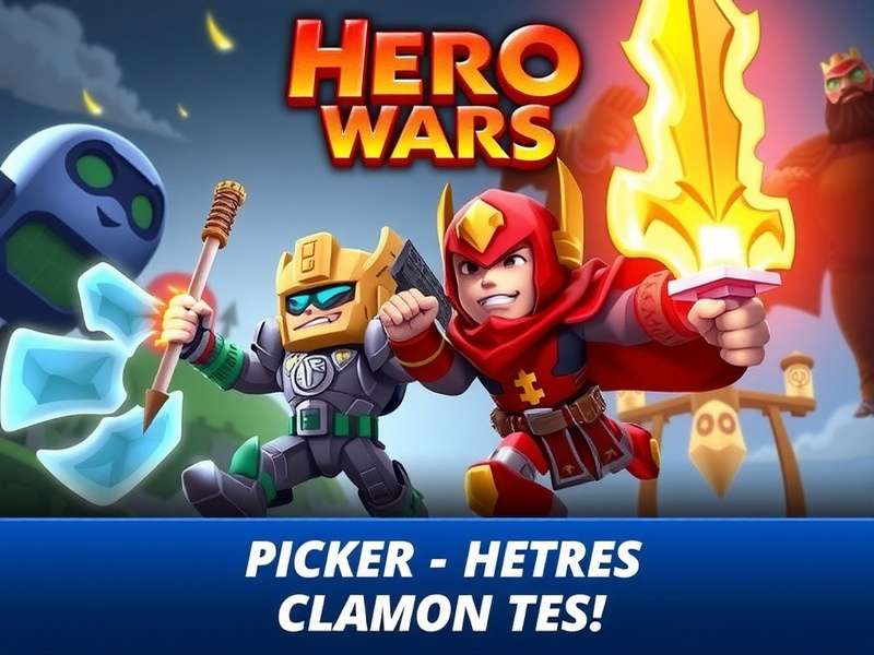 Hero Wars gameplay screenshot showing heroes in action