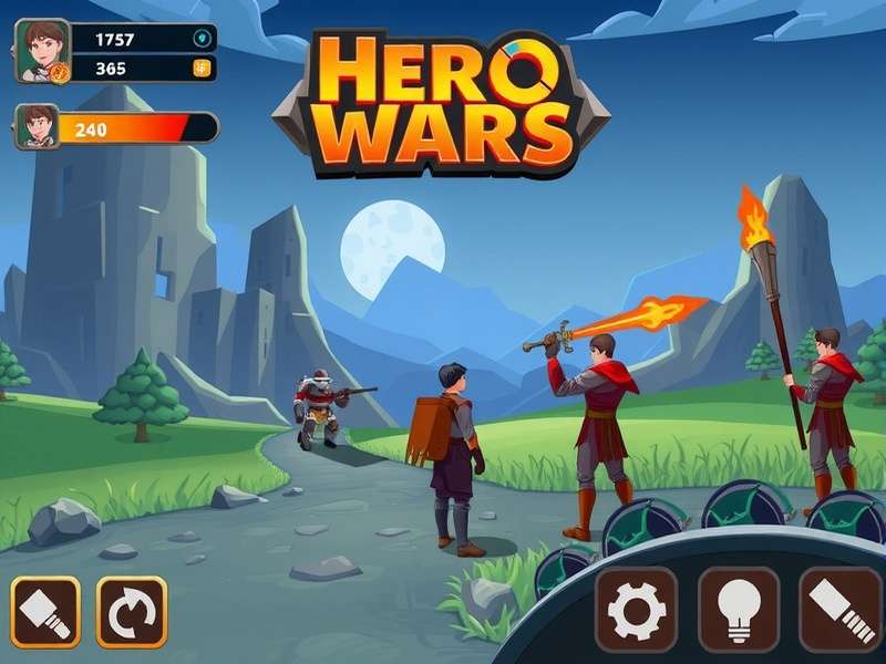 Hero Wars Gameplay Screenshot showing team battle