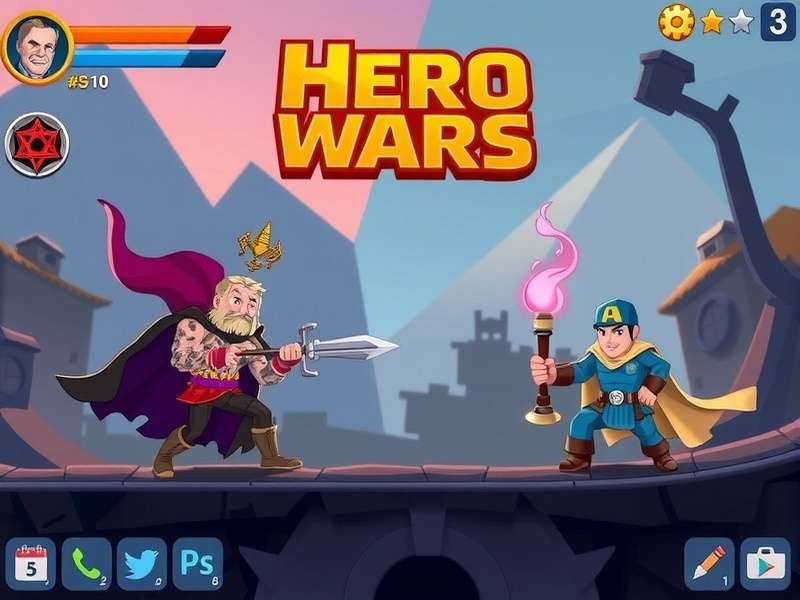 Hero Wars Best Heroes Collage featuring Astaroth, Karkh, Celeste