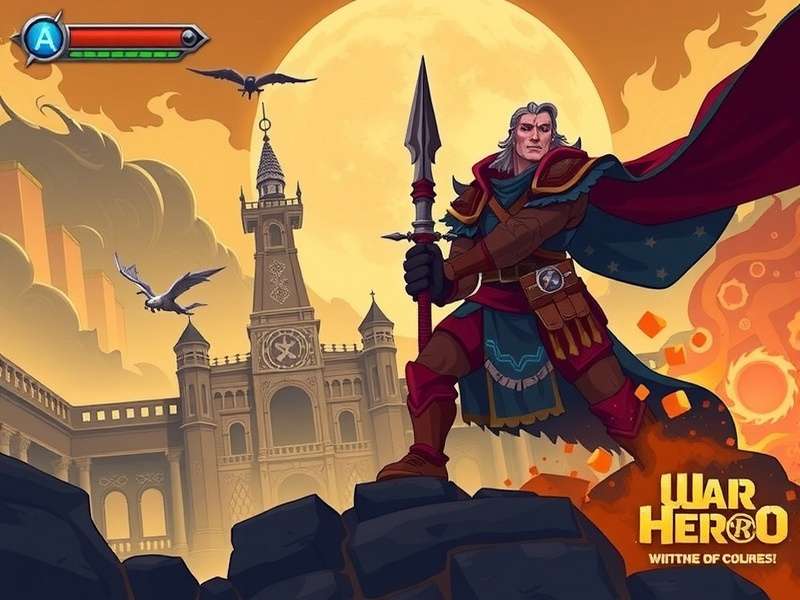 Epic battle scene from Hero Wars showing War Heroes in action