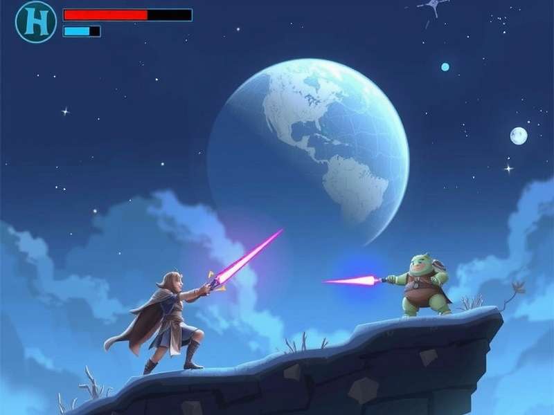 Hero Wars battle scene with multiple heroes engaged in combat