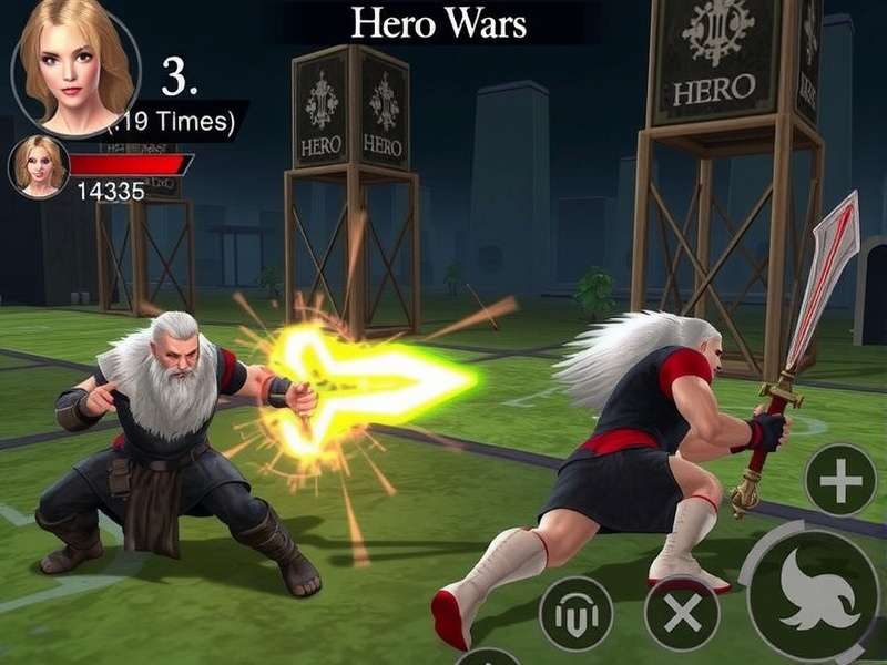 Hero Wars Game Online Action Rpg battleground screenshot with Indian guild