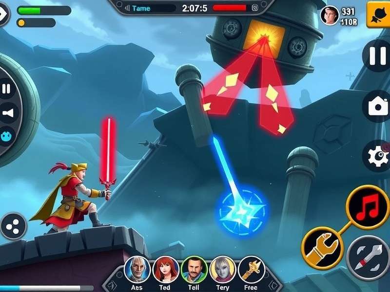 Hero Wars Gameplay Beginners Movie – scene showing team battle against dark enemies