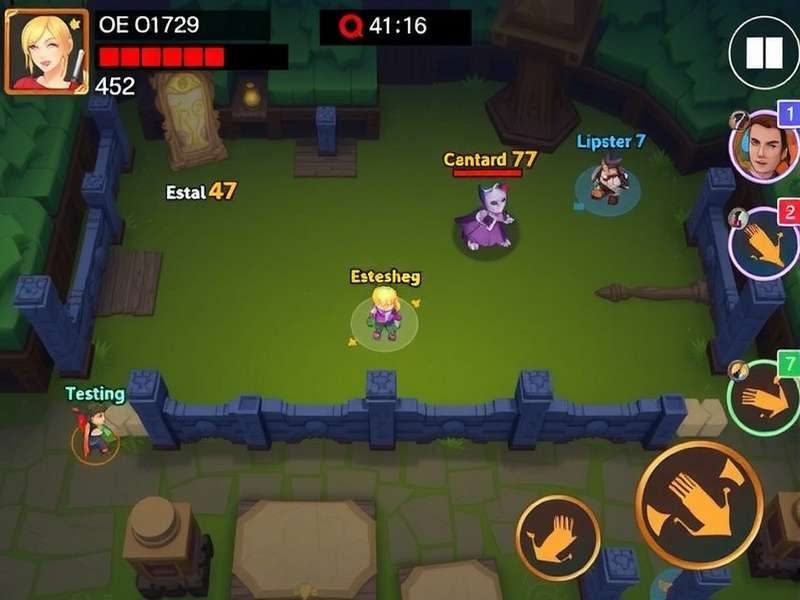 Hero Wars gameplay events banner featuring Tower of Trials, Hero's Way, Arena 8 and Guild Wars