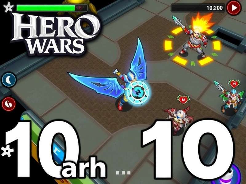Hero Wars Gameplay Part 10 — epic battle arena with heroes and special effects