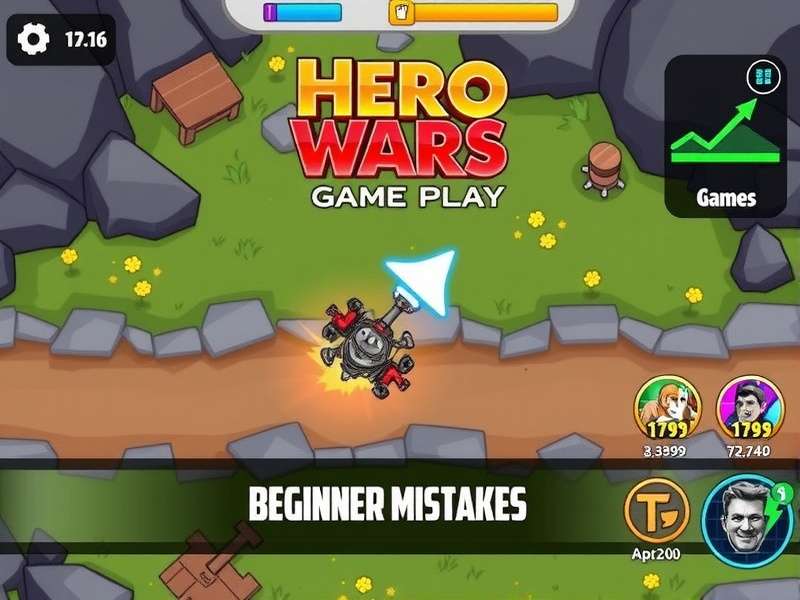 Hero Wars Gameplay Beginner Mistakes – Visual guide showing team composition, hero synergy, and resource management tips for Indian players.
