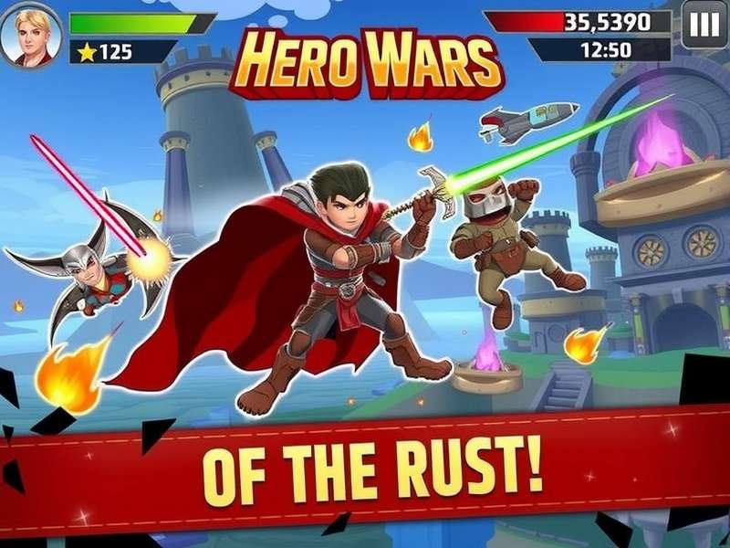 Hero Wars Games For Pc gameplay screenshot showing epic battle arena with heroes and dragons