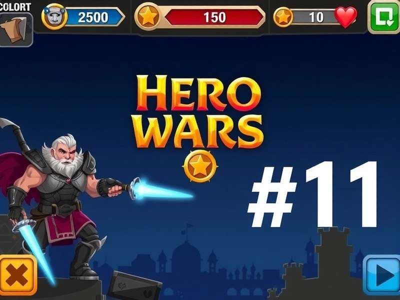 Hero Wars Gameplay Part 1 — Epic battle scene with heroes and dragons