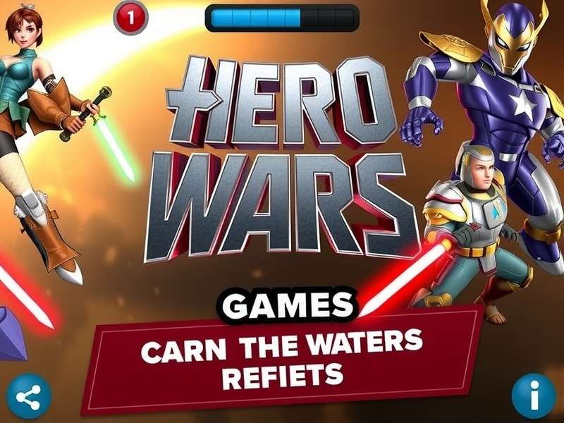 Hero Wars Games Review — comprehensive guide banner showing heroes and arena battle